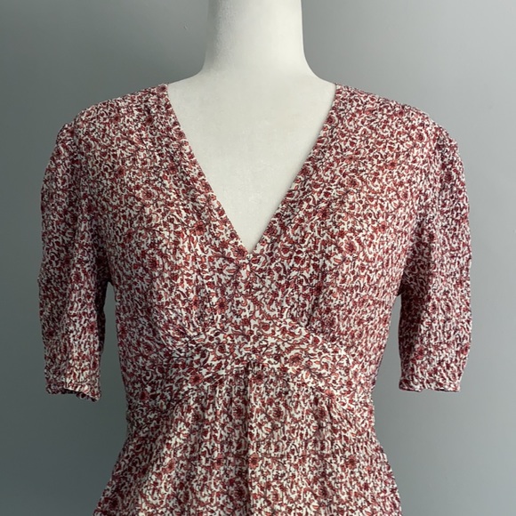 NWOT Tory Burch Silk/Cotton Crinkle Gauze Blouse - Picture 10 of 16